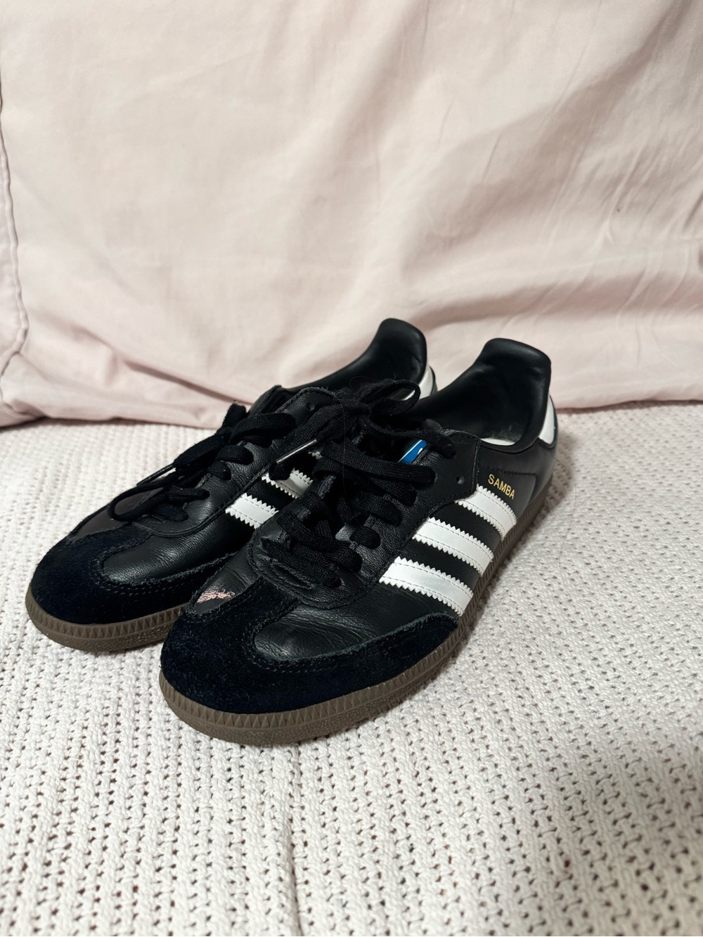 adidas Kids Black and White Samba Sneakers